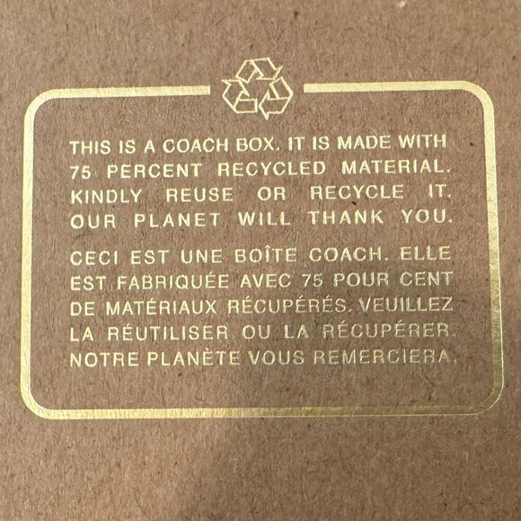 NWT Black Coach Boxed Corner Zip Wristlet In Signature Leather w/ 2 Charms - Picture 7 of 7